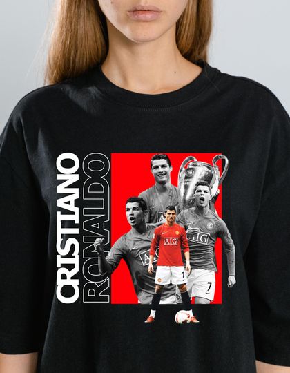 Discover Cristiano Ronaldo Soccer Graphic: PNG Digital Download for T-Shirts