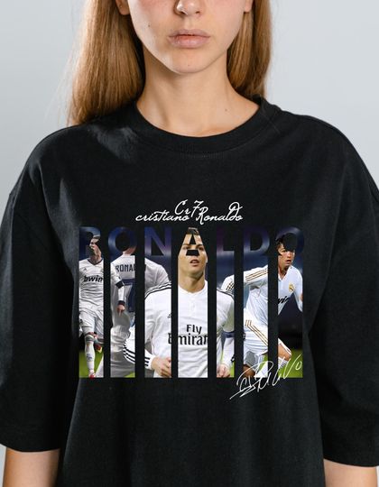 Discover Cristiano Ronaldo Soccer Graphic: PNG Digital Download for T-Shirts