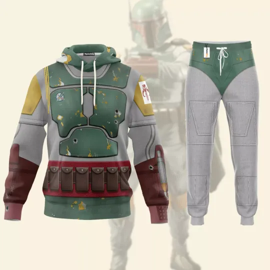 Discover Boba Fett Costume Hoodie Sweatpants
