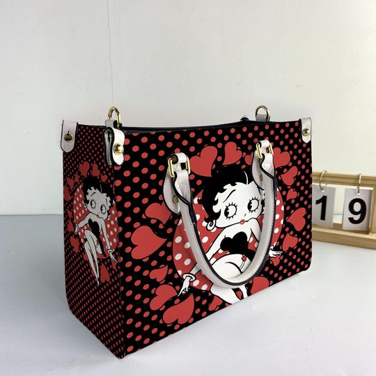 Discover Betty Boop Cartoon Women Leather Bag, Betty Boop Purses, Betty Boop Lover Handbag, Betty Boop Gifts, Personalized Bag, Custom Leather Bag