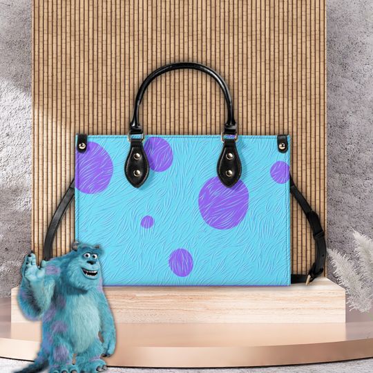Discover Sully Inspired Upgraded Luxury Women's PU Leather Handbag, Ladies Monsters Inc. Fashion Shoulder Bag, Sully Travel Satchel