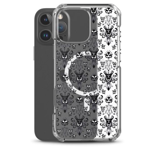 Discover Disney MagSafe Haunted Mansion Phone Case Haunted Mansion Wallpaper Disney MagSafe clear case for iPhone