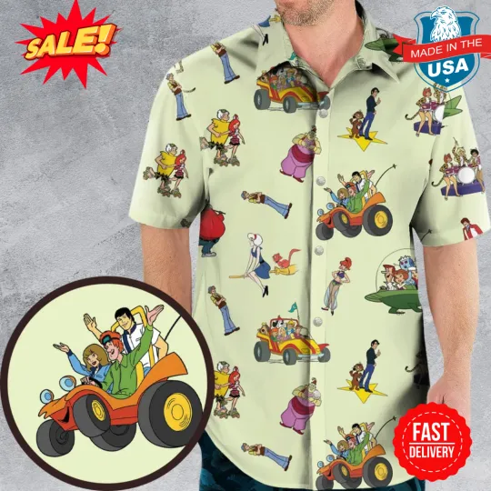 Discover CBS Cartoons 70s Era Hawaiian Shirt
