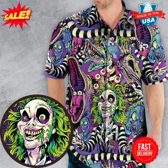 Stay Spooky Beetlejuice Hawaiian Shirt