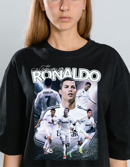 Retro Cristiano Ronaldo Soccer T-Shirt