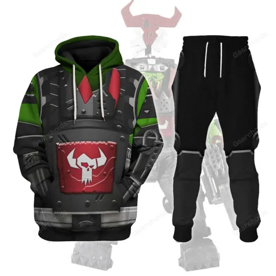 Discover Ork Meganob with Shoota Mega Action - Costume Cosplay Hoodie