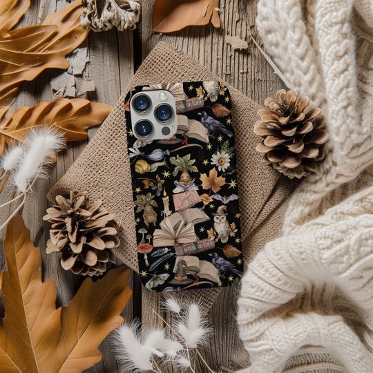 Discover Cute Bookish Tough iPhone 17 Case Back to School of Magic Pro Max Plus Phone Case Witchy Cute Case Birthday Gift Book Lover Gift Halloween