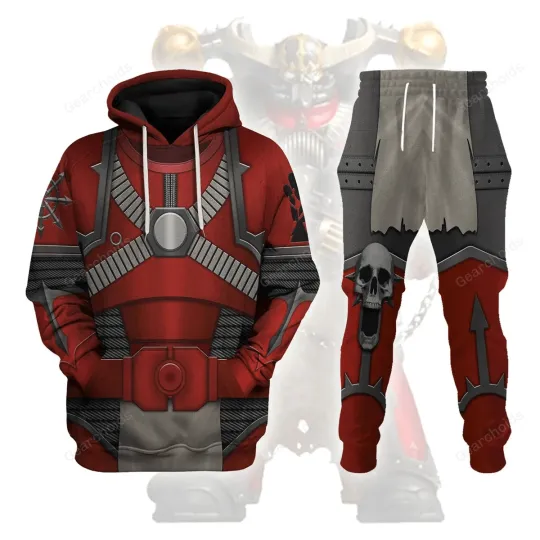Discover Red Corsairs Warband Colour Scheme Costume Cosplay Hoodie Sweatpants