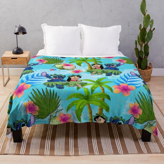 Discover Lilo and Stitch Friends Throw Blanket