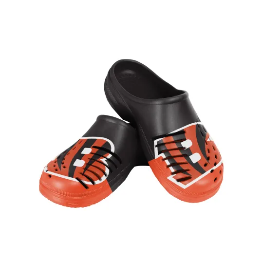 Cincinnati Bengals Colorblock Big Logo Clogs, Gift for Fan