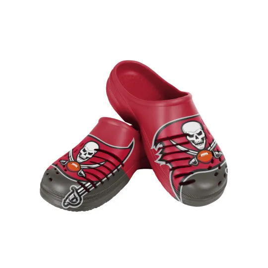 Discover FOCO football Men's Tampa Bay Buccaneers 2023 Colorblock Big Logo Clogs