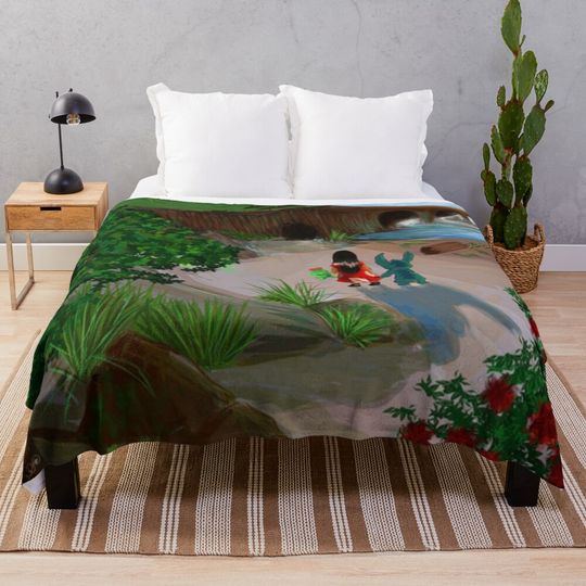 Discover lilo and stitch Throw Blanket