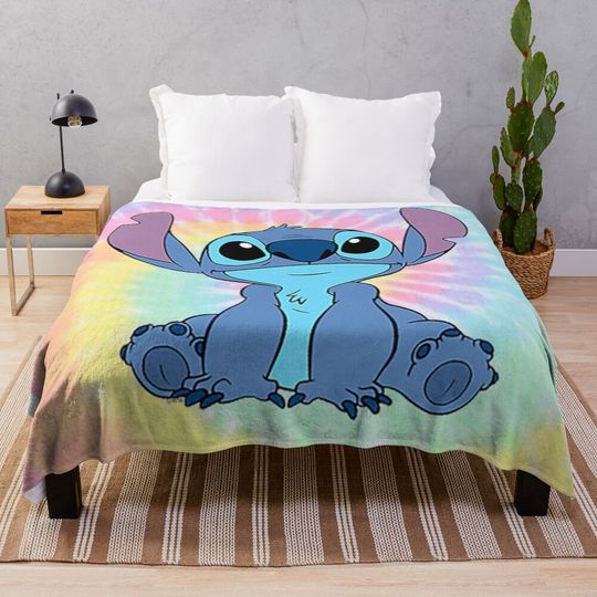 Lilo and Stitch Throw Blanket Comfortable Sofa and Couch Cover