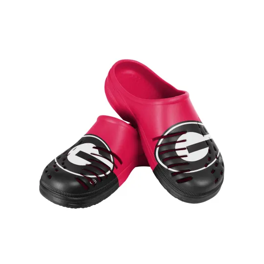 Discover FOCO NCAA Men's GA bulldogs Tide 2023 Colorblock Big Logo Clogs