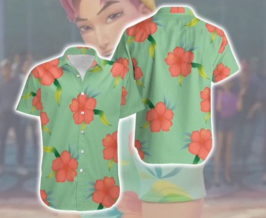 Discover Abby Saja Boys Kpop Demon Hunters Hawaiian Shirt, Abby Saja Boy Cosplay Costume Shirt, Saja Boys Hawaii Shirt, Kpop Demon Hunters Merch Gift