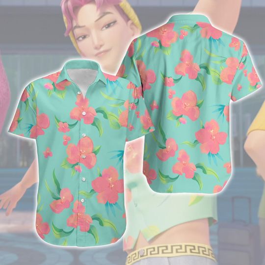 Abby Saja Boys Kpop Demon Hunters Hawaiian Shirt, Abby Saja Boy Cosplay Costume Shirt, Saja Boys Hawaii Shirt, Kpop Demon Hunters Merch Gift