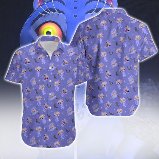 Kpop Demon Hunters Derpy Tiger Hawaiian Shirt, Derpy The Tiger And Bird Demon Hunter Hawaii Shirt, Demon Hunters Merch Tee, Cute Animal Gift