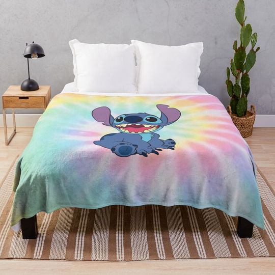 Discover colorfull Stitch Throw Blanket
