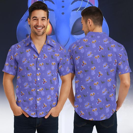 Kpop Demon Hunters Derpy Tiger Hawaiian Shirt, Derpy The Tiger And Bird Demon Hunter Hawaii Shirt, Demon Hunters Merch Tee, Cute Animal Gift