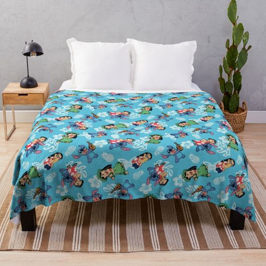 Discover Lilo & Stitch Hula Dance Throw Blanket