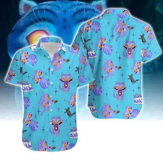 Kpop Demon Hunters Derpy Tiger Hawaiian Shirt, Derpy The Tiger And Bird Demon Hunter Hawaii Shirt, Demon Hunters Merch Tee, Cute Animal Gift