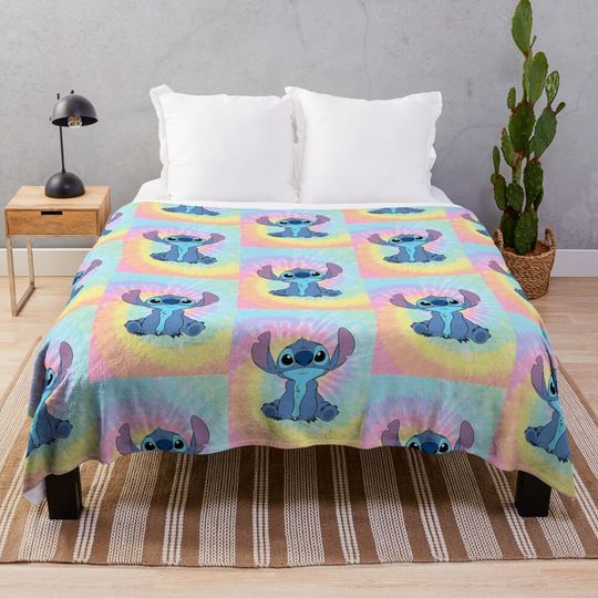 Discover Colorfull Stitch Graphic  Throw Blanket