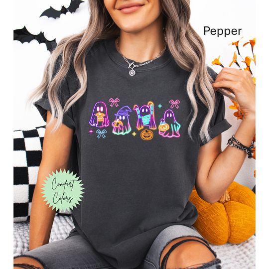 Discover Ghost Halloween Shirt, Cute Ghost Shirt, Spooky Ghost Shirt