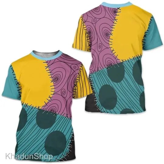 Sally Nightmare Before Christmas 3D All Over Print Unisex T-Shirt