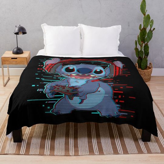 Discover Lilo and Stitch Throw Blanket Cute Disney Fan Gift Apparel