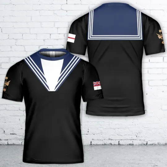 Royal Navy Submarine Service Uniform 3D T-Shirt