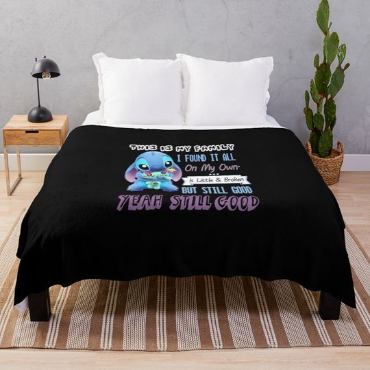 Discover Family-Lilo-And-Stitch-Sweatshirt-PU7 Throw Blanket