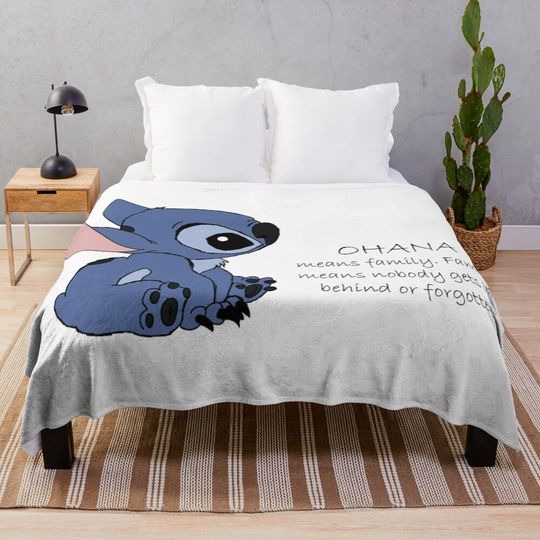 Discover Lilo and Stitch Throw Blanket Cute Plush for Sofa and Bedroom