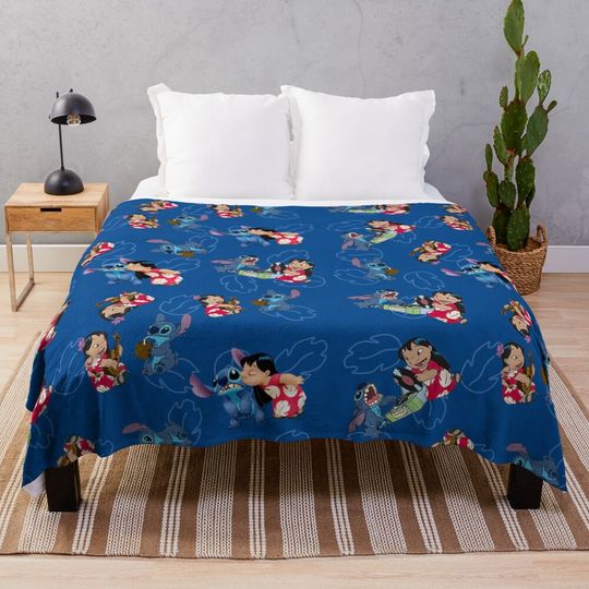 Discover Stitch Throw Blanket Adorable Lightweight Sofa Bedspread