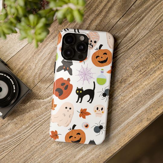 Halloween Design Phone Case iPhone or Samsung Durable UV Protective Glossy Cover