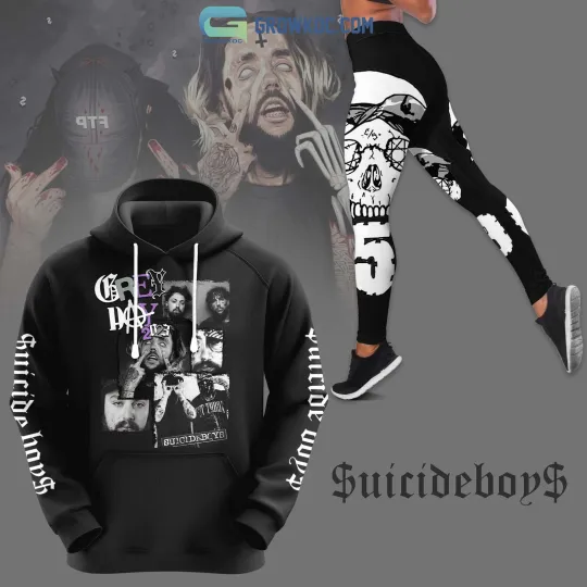 Discover Suicideboys Grey Day 2023 Hoodie Leggings Set - Hearthtops Store