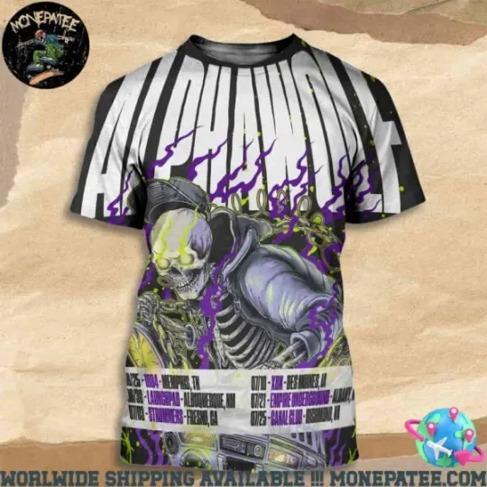 Discover Alpha Wolf Summer Festival Dates 2025 All Over Print 3D T-Shirt