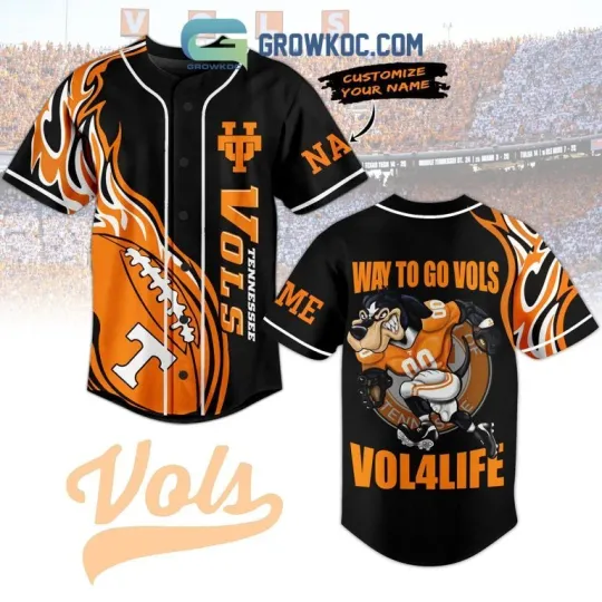 Discover Custom Tennessee Vol Way To Go Vol Vol For Life Baseball Jersey