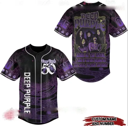 Discover Personalized Deep Purple Smoke On The Water Jersey 3D Shirt All Size PP3D050