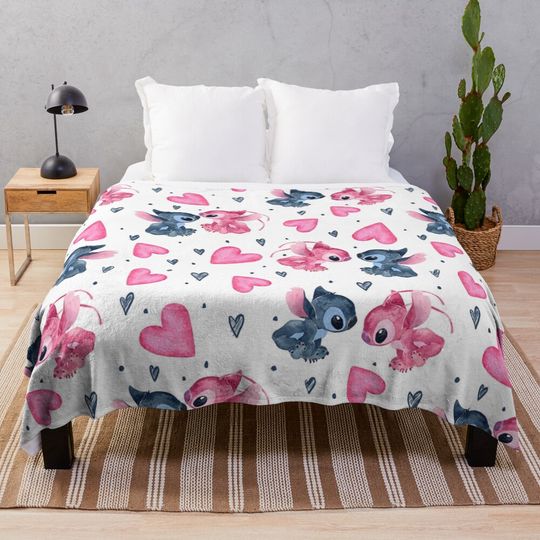 Discover Lilo and Stitch  love Throw Blanket