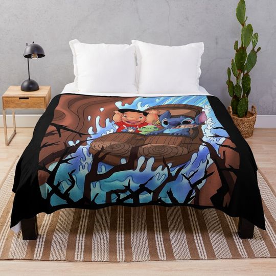 Discover lilo and stitch Throw Blanket
