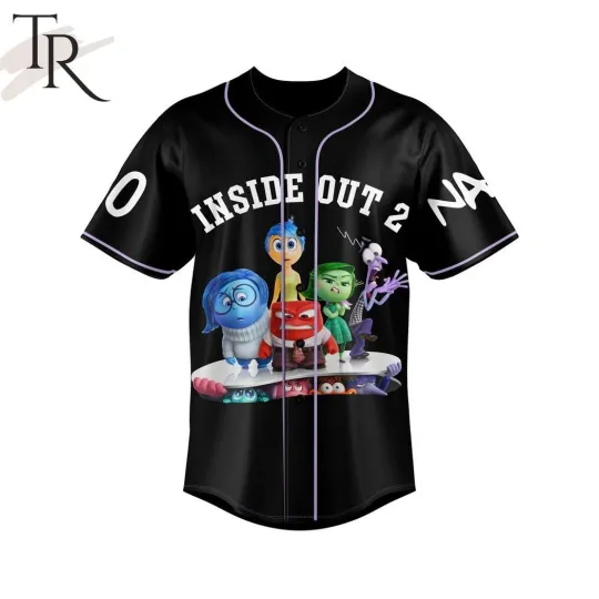 Discover Inside Out 2 Custom Baseaball Jersey