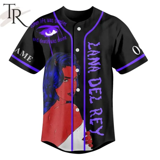 Discover Custom Your Name And Number Season Of The Witch Lana Del Rey Baseball Jersey