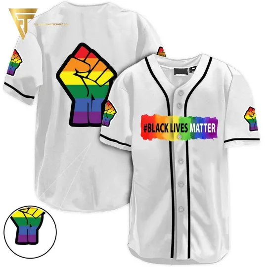 Discover [Top-Selling] Black Lives Matter Full Printing Baseball Jersey Shirt Sunny Shirt