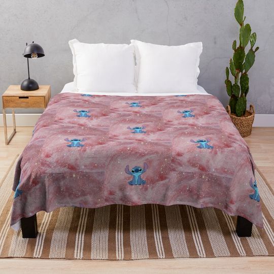 Discover Cotton candy stitch Graphic  Throw Blanket