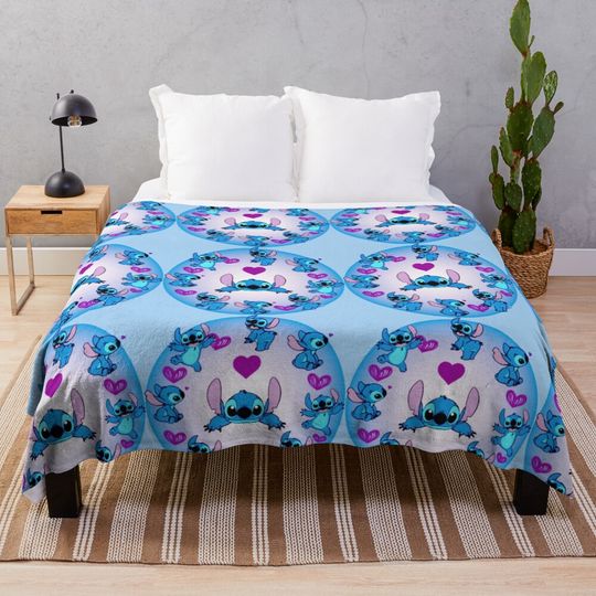 Discover Cute Stitch Throw Blanket