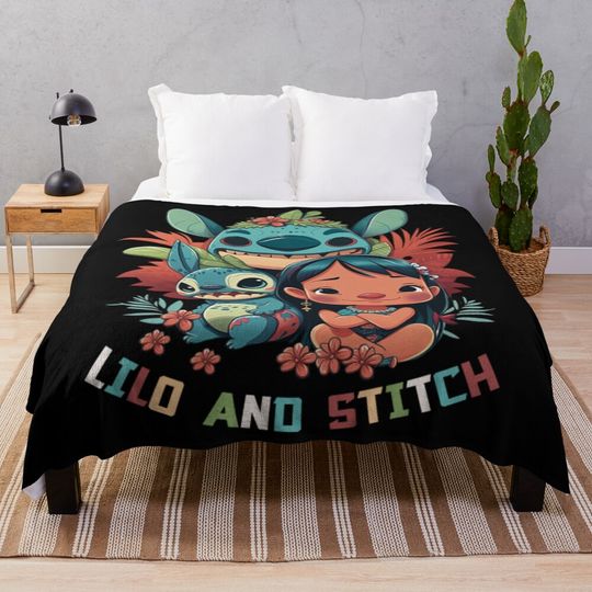 Discover Lilo And Stitch Throw Blanket