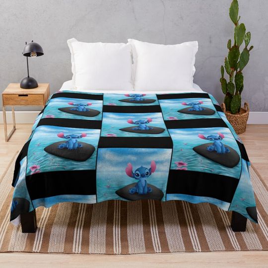 Discover Stitch On The Beach  Throw Blanket