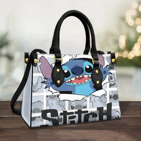 Discover Personalized Stitch Disney Leather Handbag & Wallet, Disney Gift Shoulder Bag