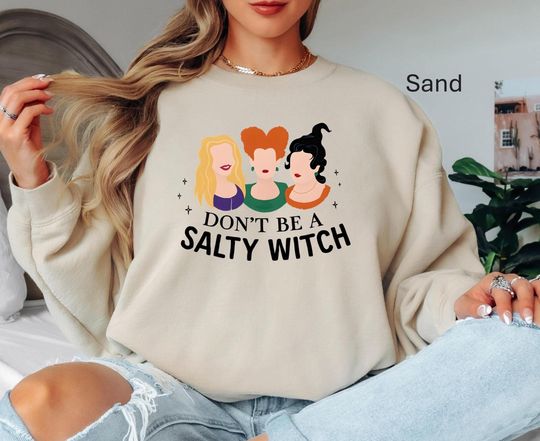 Salty Witch Sweatshirt, Teacher Fall Sweatshirt, 1692, Witch Sisters, Witch Trials, Salem Witch Trials, Retro Witch Sweatshirt, Pretty Witch Sweatshirt