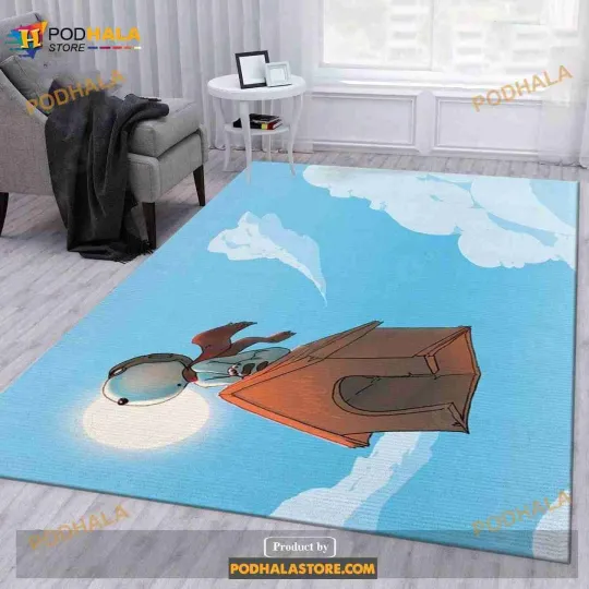 Discover Snoopy Fly Rug Bedroom Rug Family Gift Us Decor